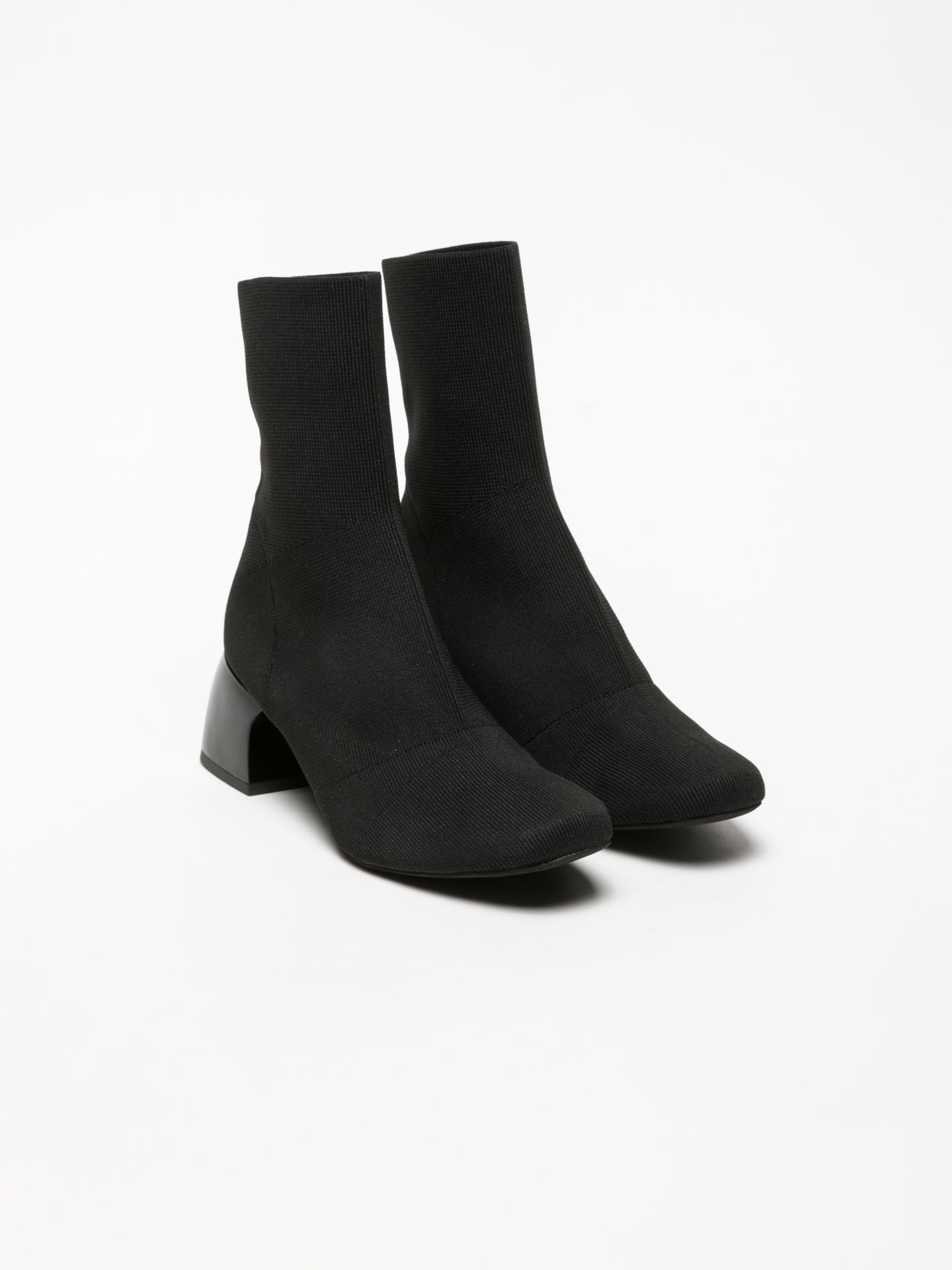 Foreva Black Sock Ankle Boots